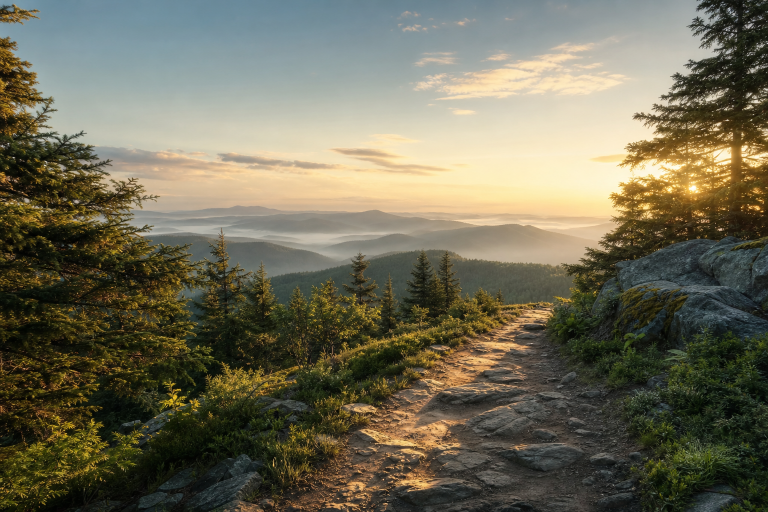 QUIQQER 2.19 – Sunrise Forest Path Calm sunrise forest path used as the header image for the QUIQQER 2.19 release.